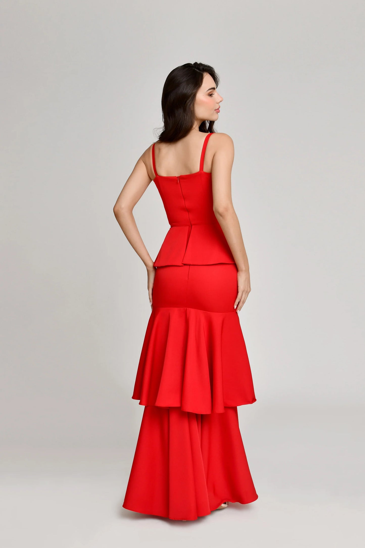 VESTIDO LAVANDO ROJO