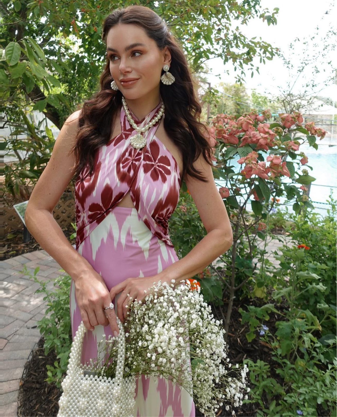 VESTIDO KIM IKAT MAXI