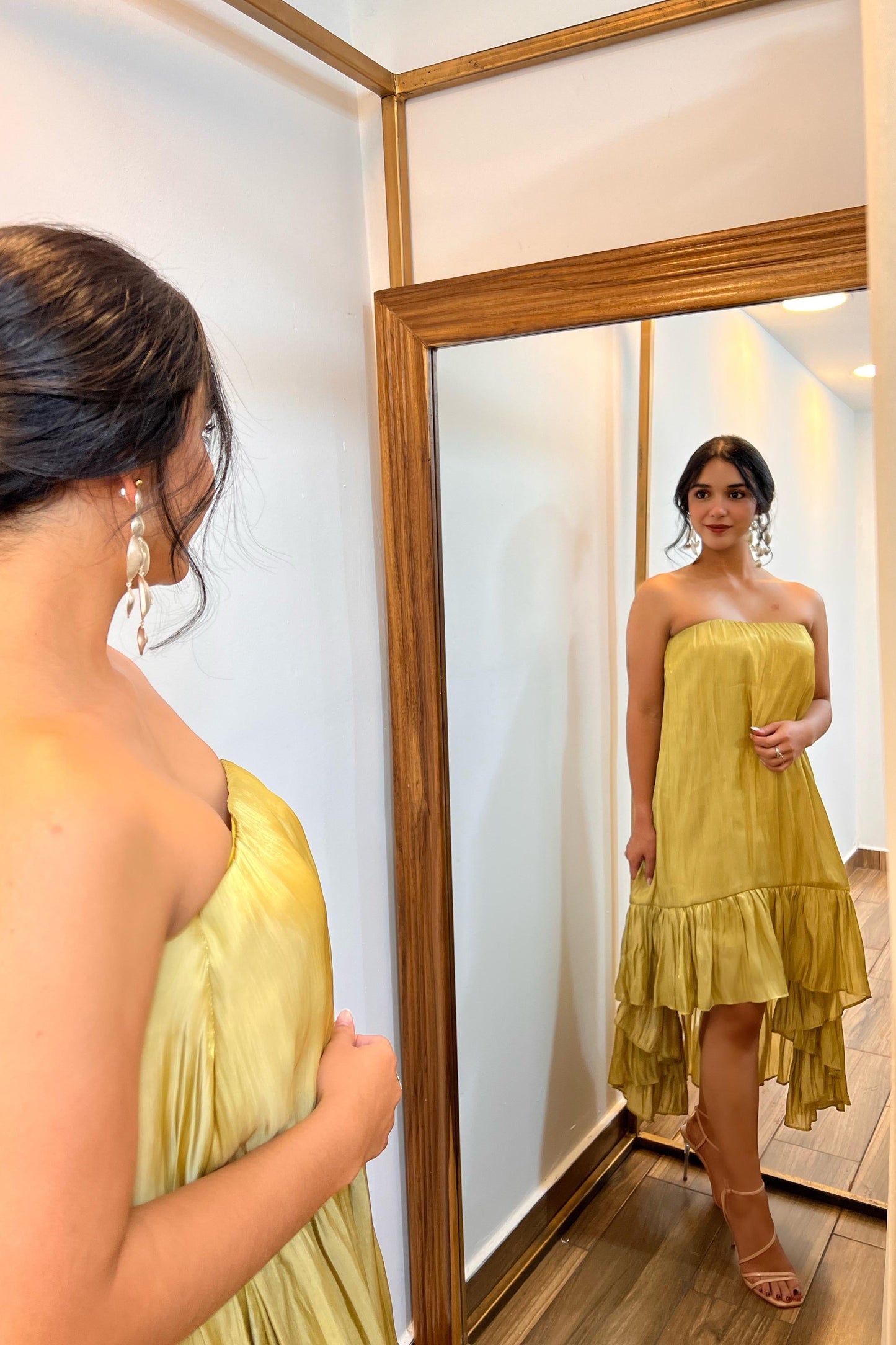 VESTIDO ELISA PISTACHO