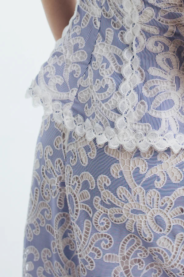 FALDA NINA AZUL