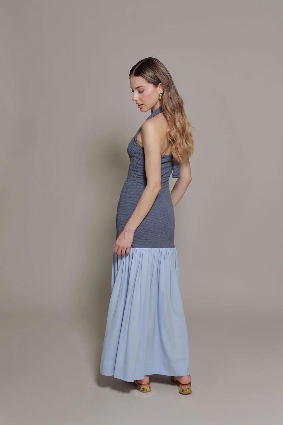 VESTIDO IRENE AZUL (STRETCH)