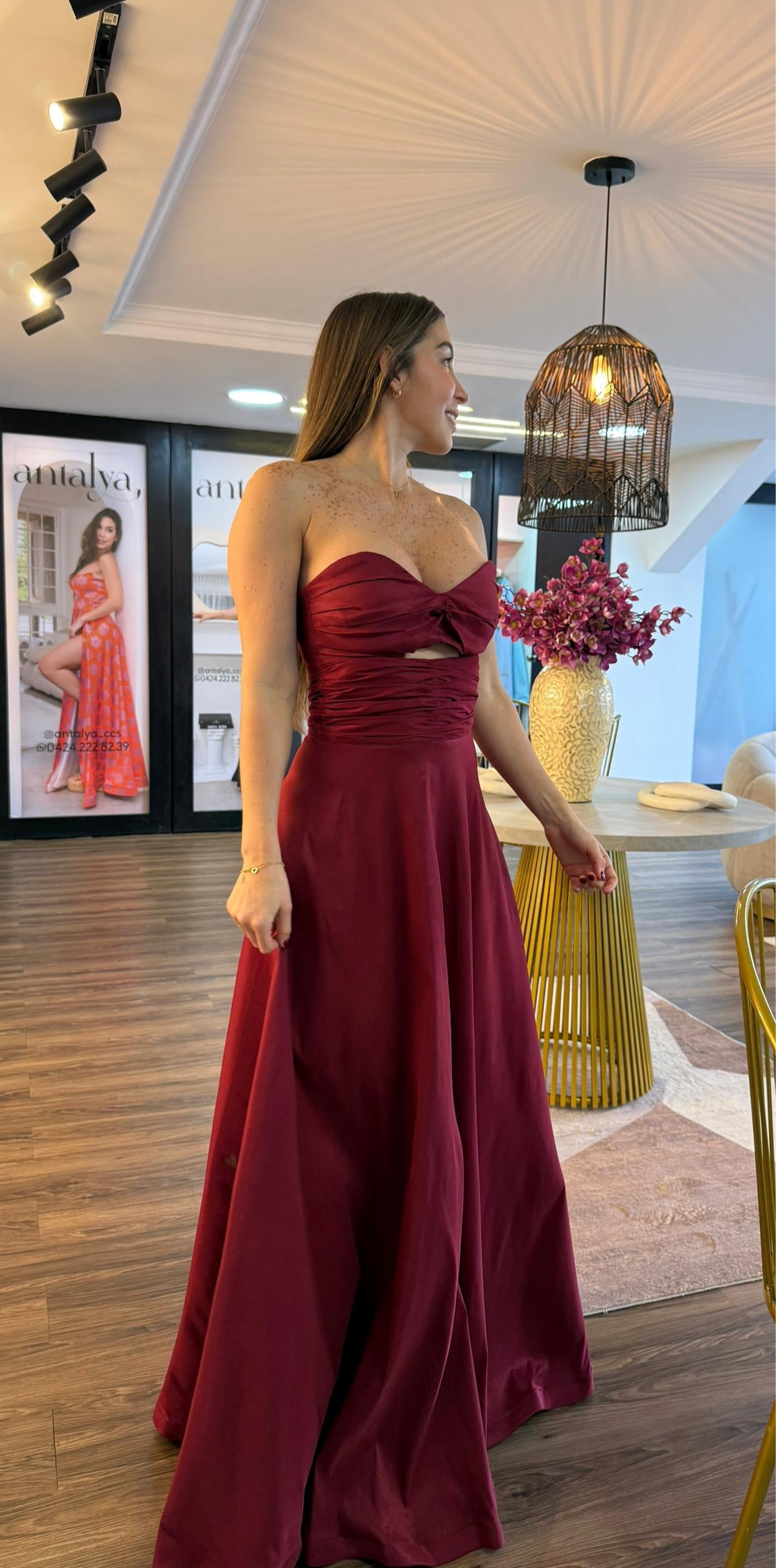 VESTIDO MARA BURGUNDY