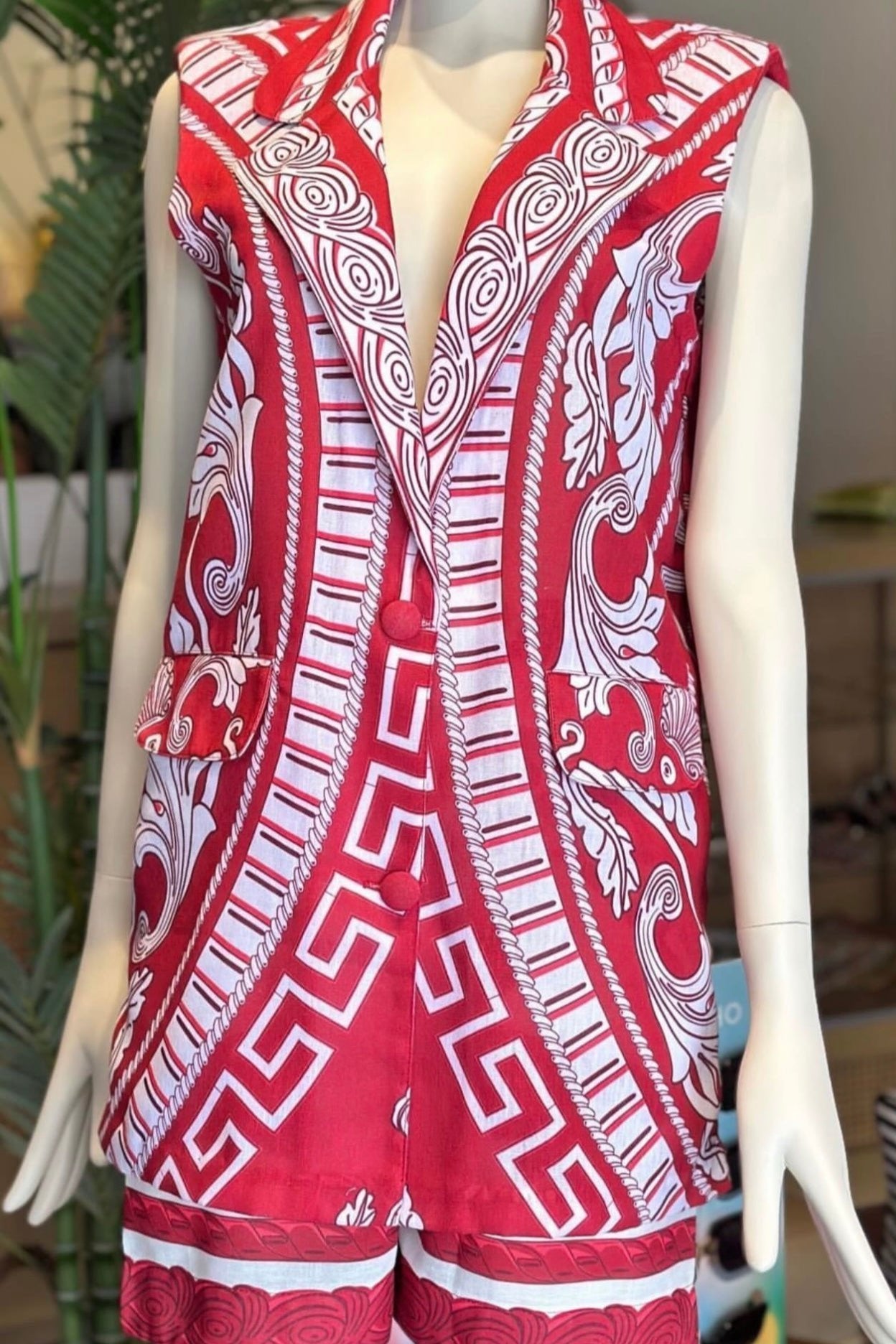 CHAQUETA VIETRI ROJO/BLANCO