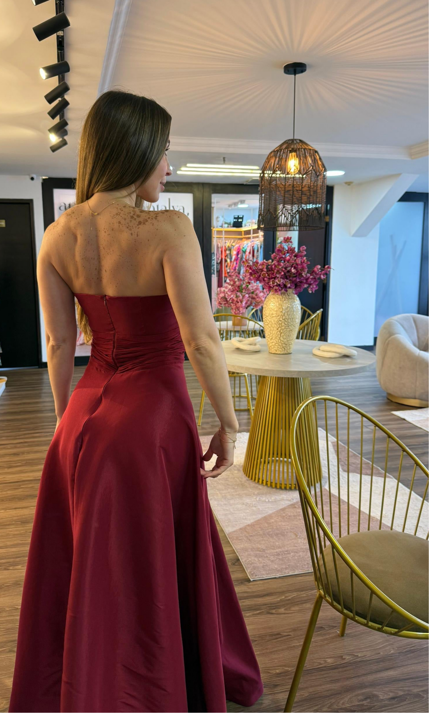 VESTIDO MARA BURGUNDY