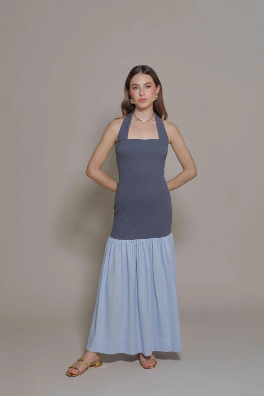 VESTIDO IRENE AZUL (STRETCH)