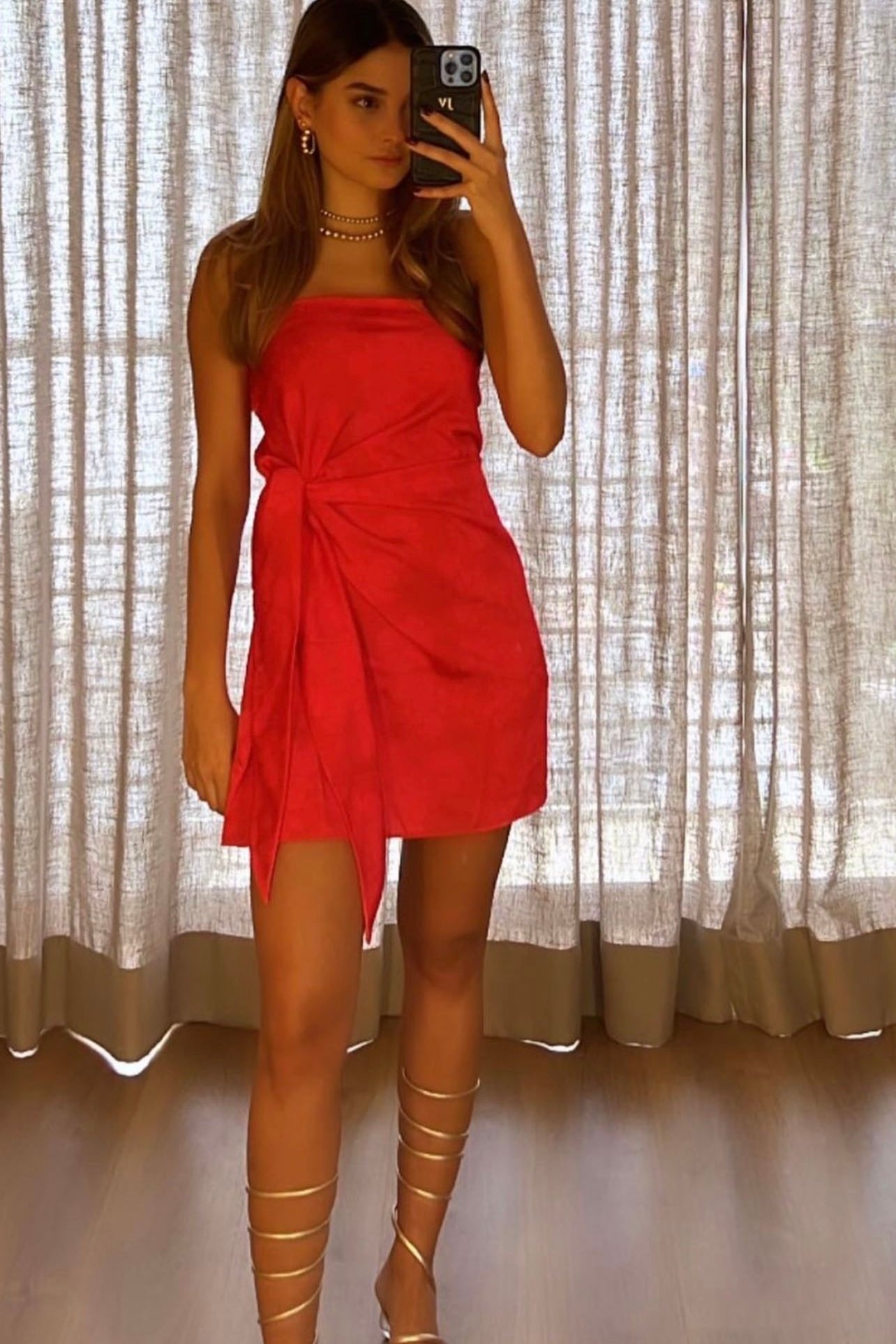 VESTIDO STRAPLESS MINI