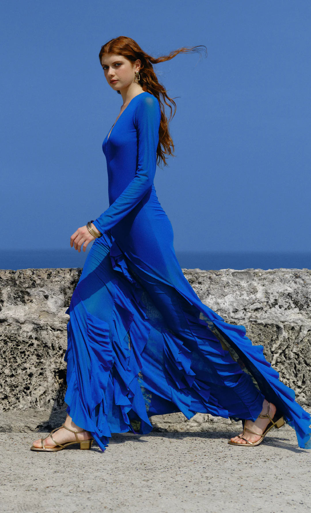 VESTIDO GALENE AZUL REY