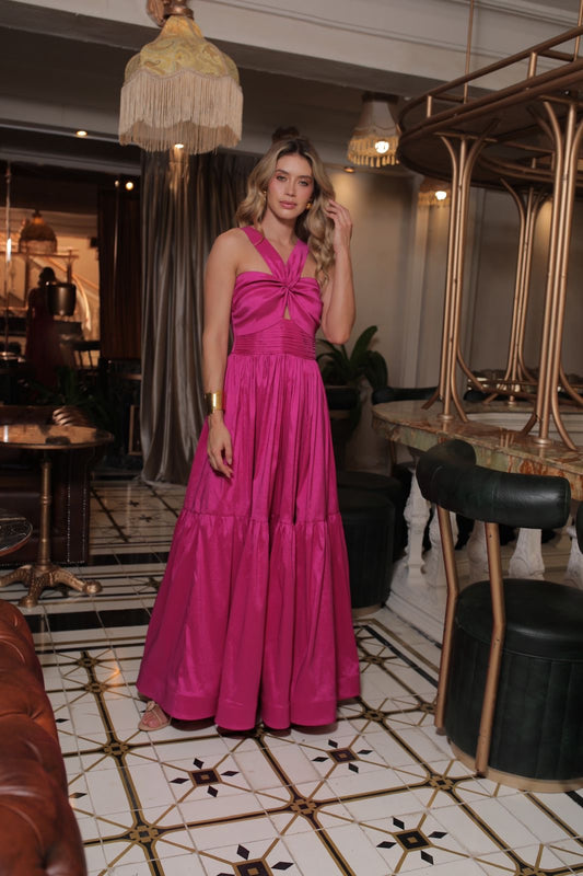 VESTIDO ANDREA FUCSIA