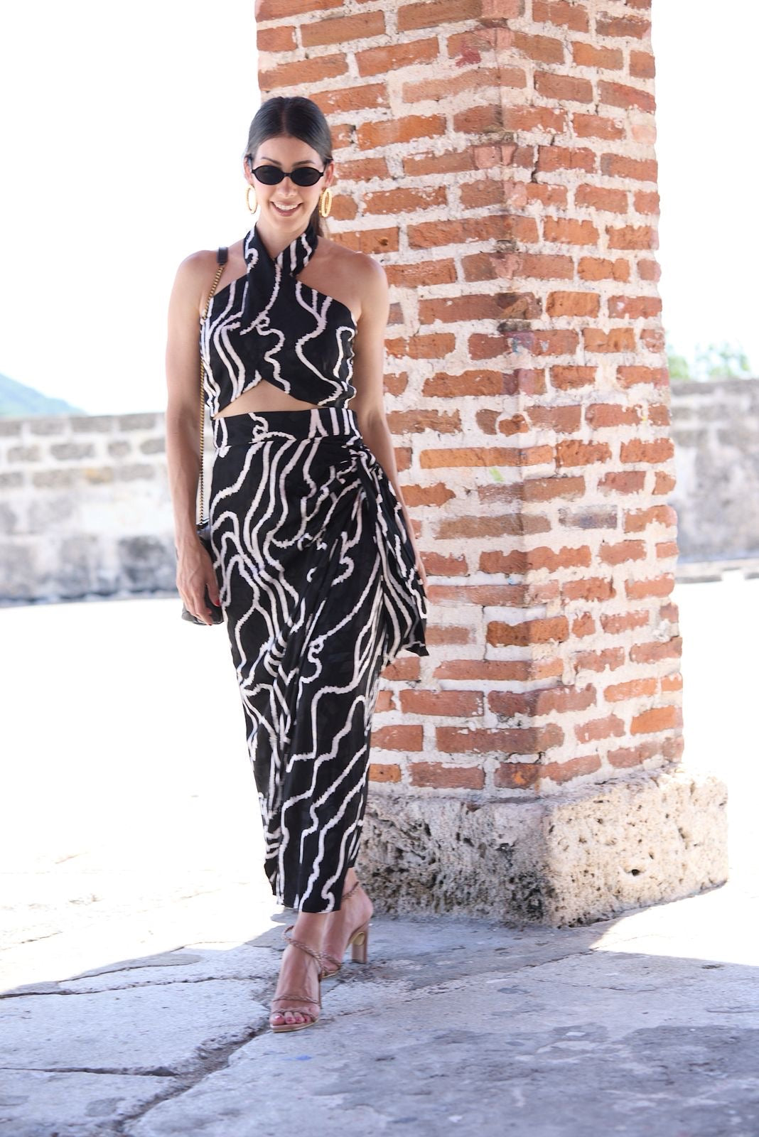 SET AMARRE FALDA NEGRO