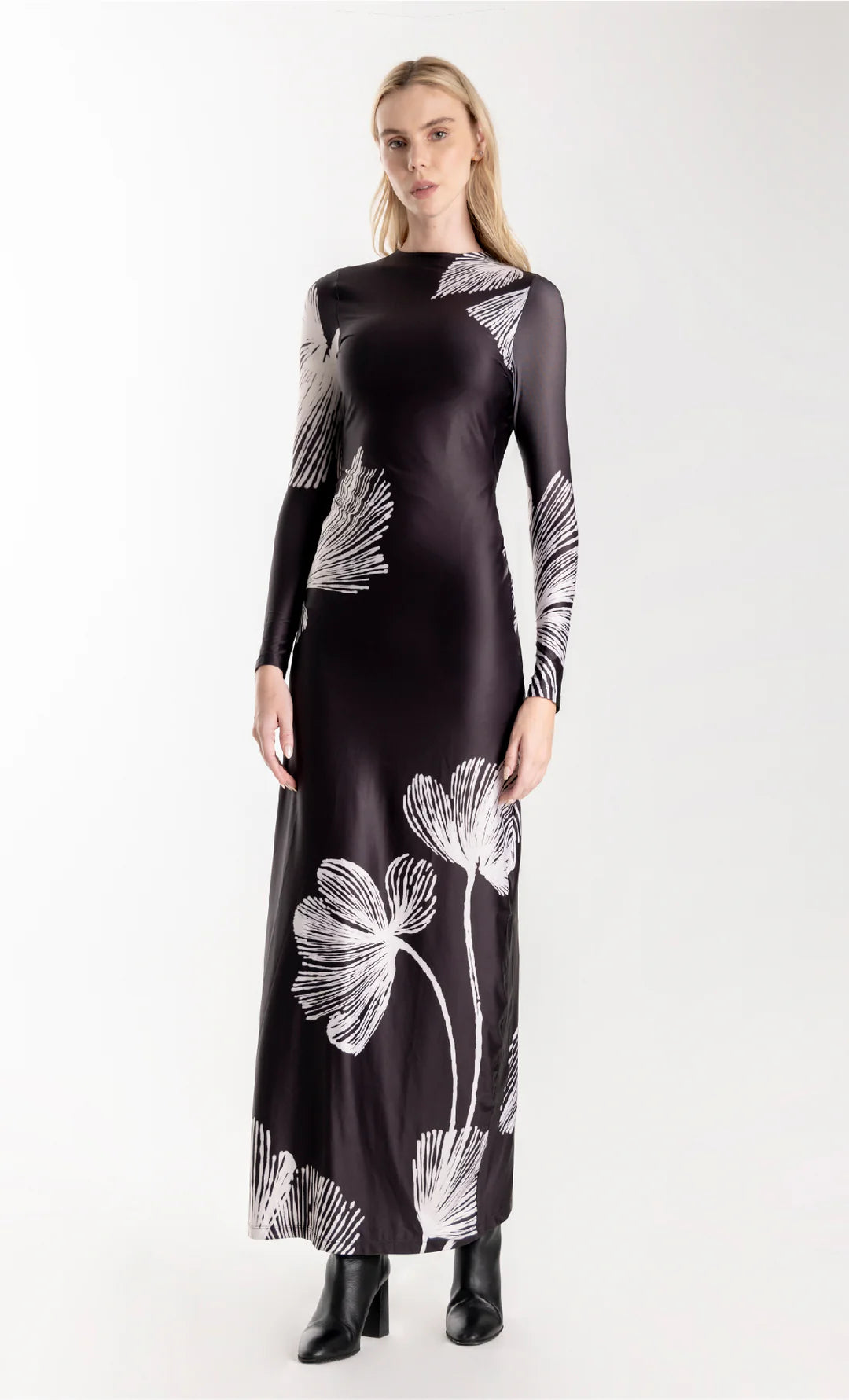 VESTIDO PLUMILA NEGRO