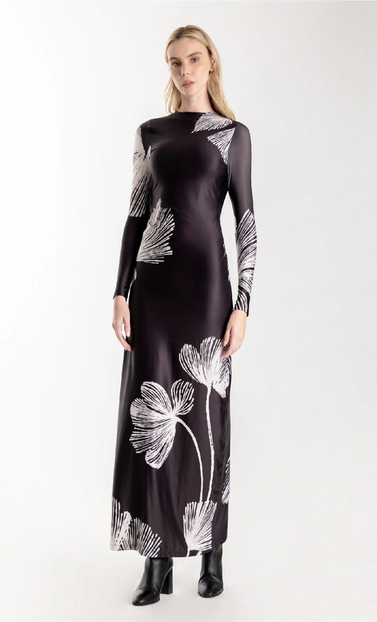 VESTIDO PLUMILA NEGRO