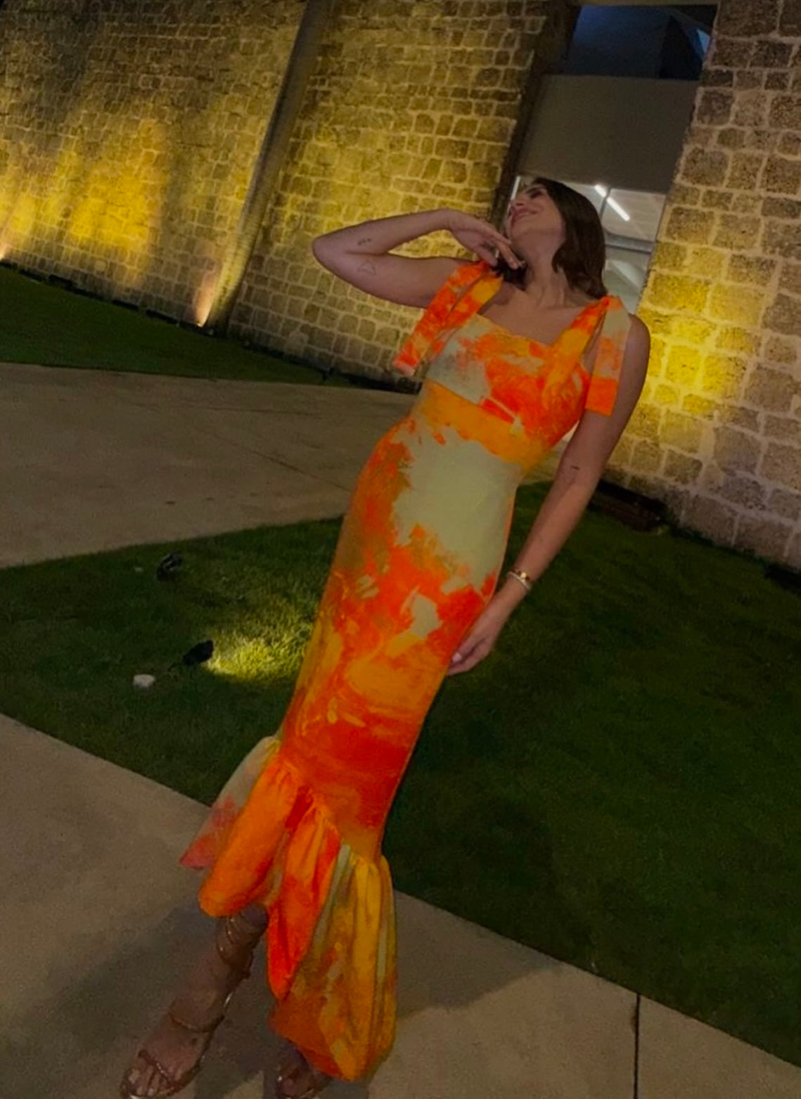 VESTIDO ANN NARANJA