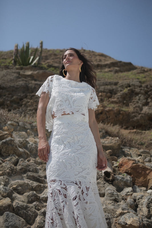 SET DE FALDA MIDI BOLERO