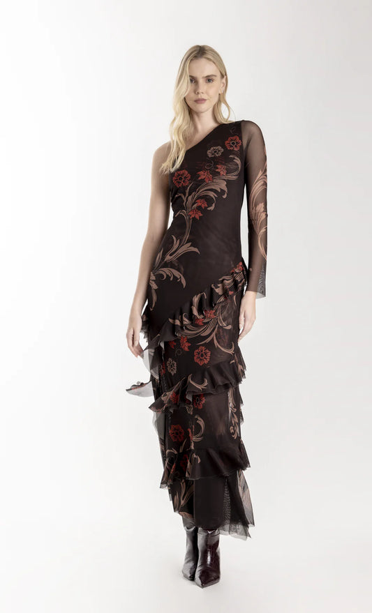 VESTIDO GLOWVINE CAFE