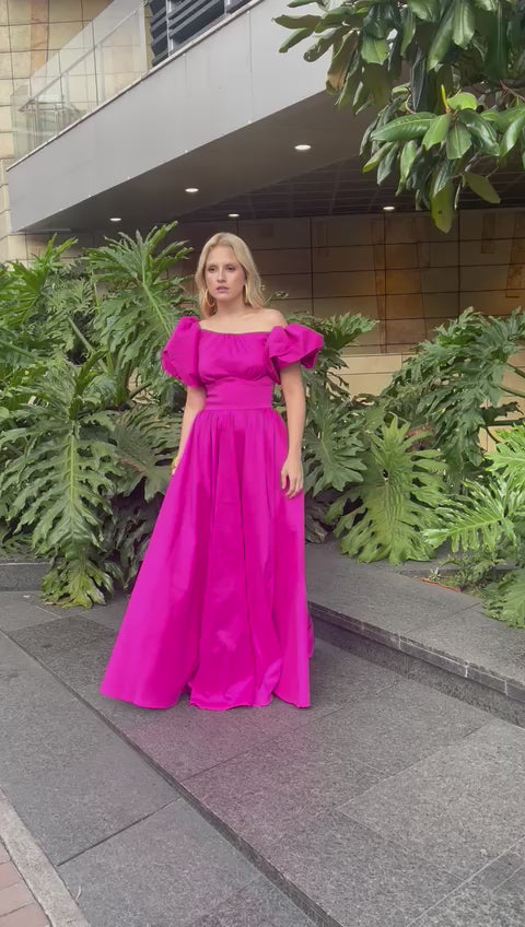 VESTIDO FUCSIA GALA